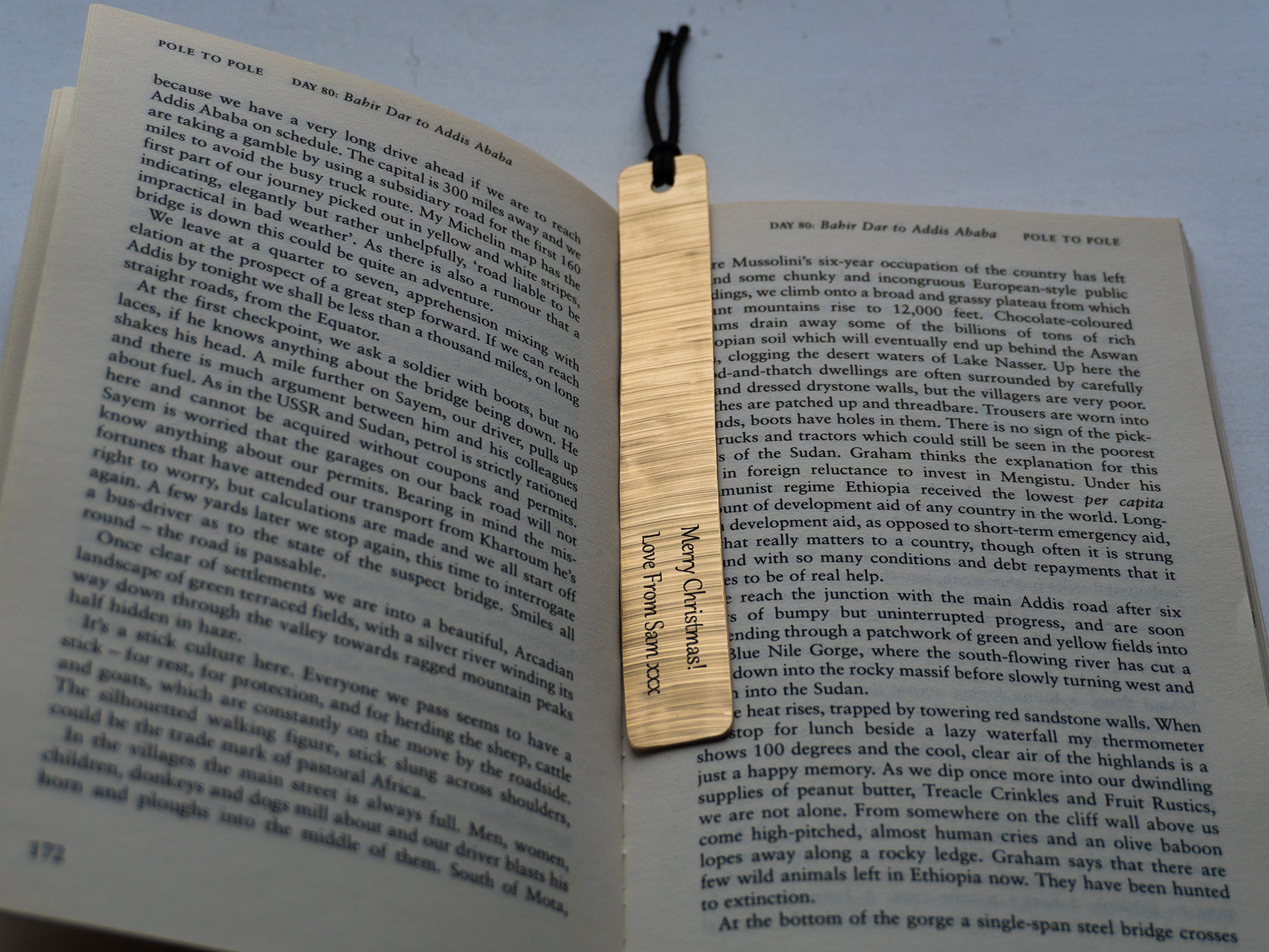 Personalised Cymbal Bronze Bookmark, Handmade.