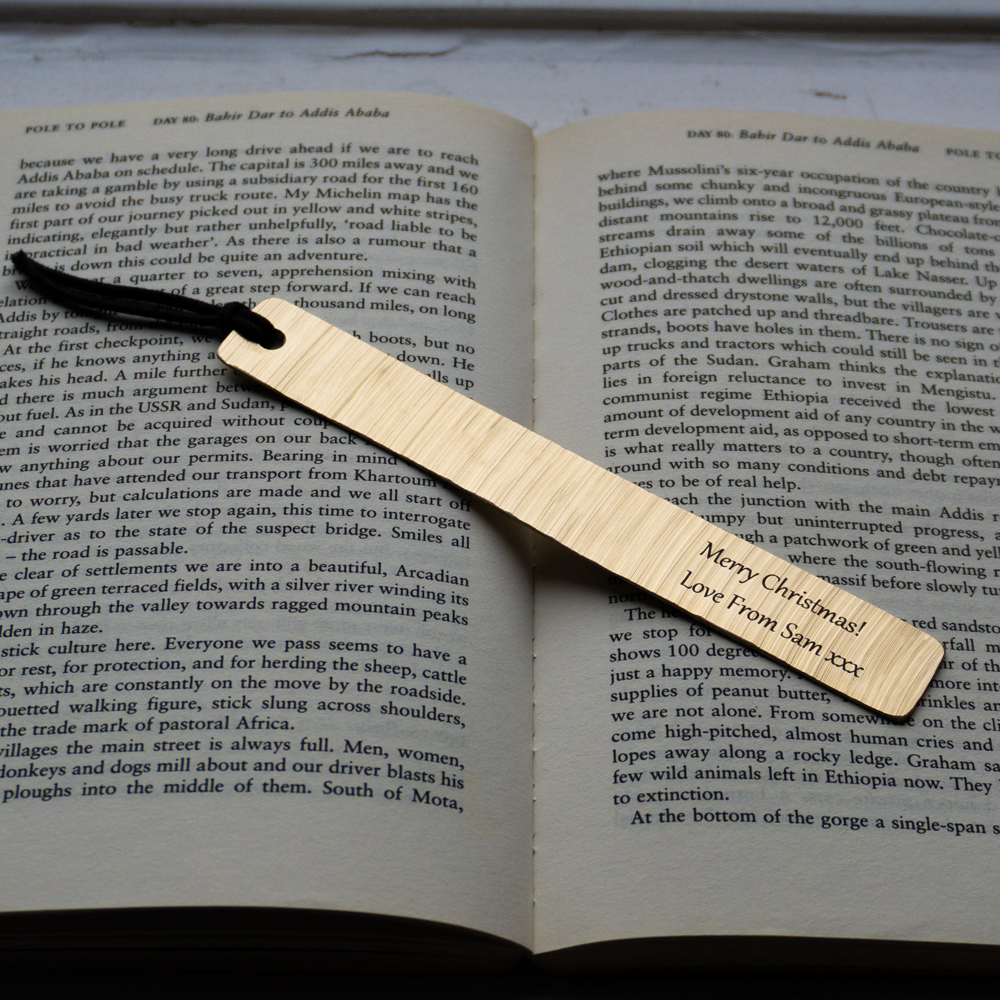 Personalised Cymbal Bronze Bookmark, Handmade.